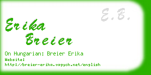 erika breier business card